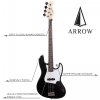 ARROW Louisiana Night Black Rosewood/White Gitara basowa